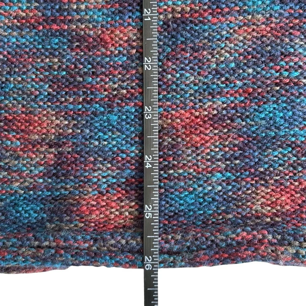 NWT North River Outfitters Cottagecore Cowl Neck Boho Crochet Sweater - M - Blue